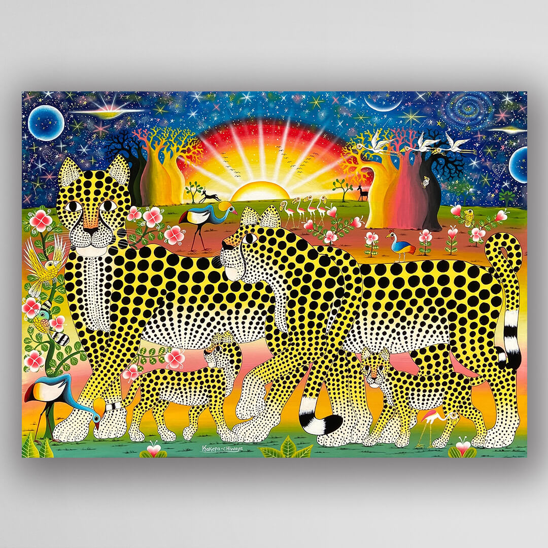 星空下的動物草原